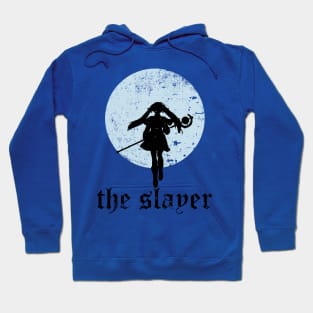 A design featuring Frieren the elf girl character as Frieren the Slayer with full moon background from Sousou no Frieren Frieren Beyond Journeys End or Frieren at the Funeral anime fall 2023 SNF49 Hoodie